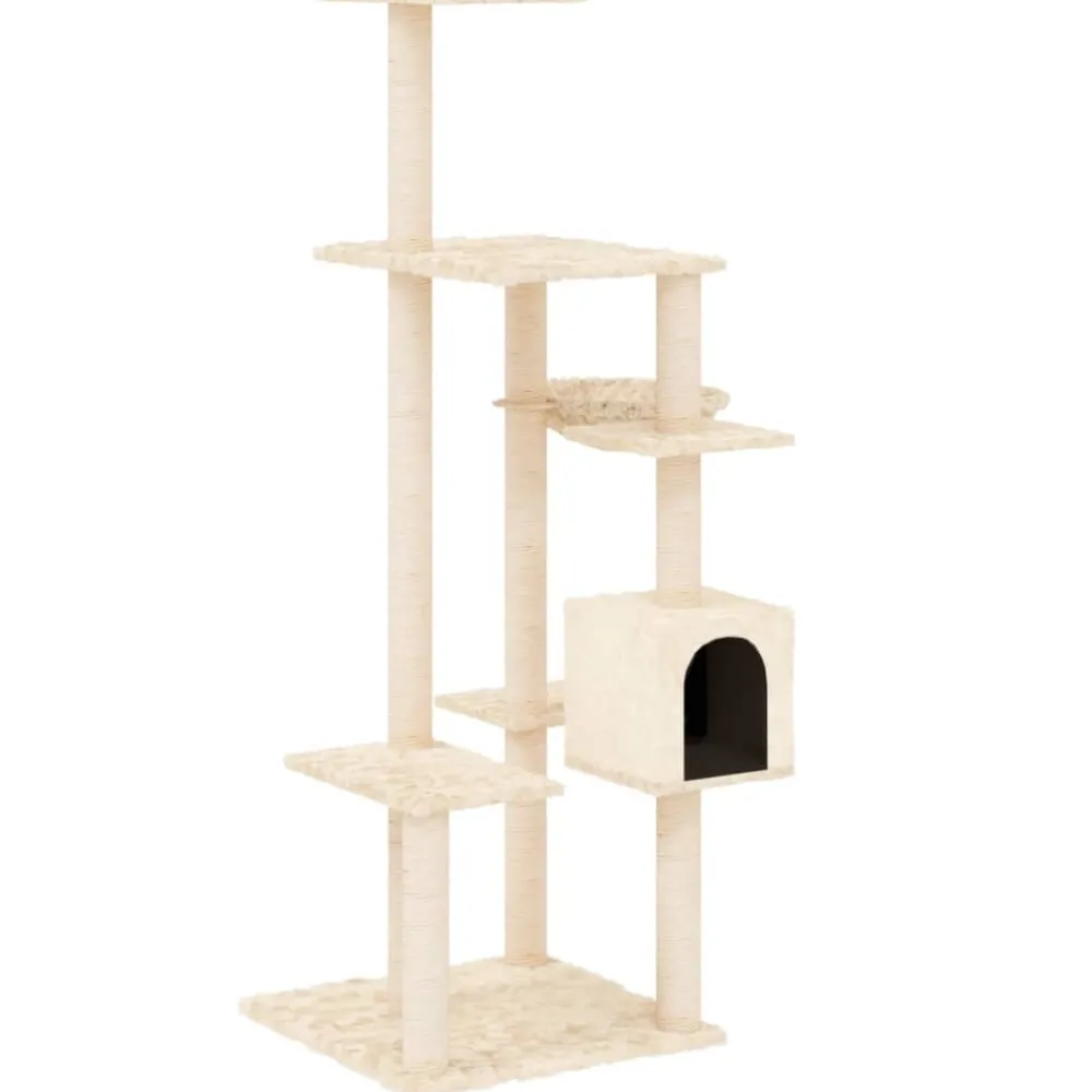 Maison Exclusive Arbres À Chat Et Jouets | - Arbre à chat avec griffoirs en sisal gris clair 85,5 cm