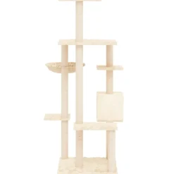Maison Exclusive Arbres À Chat Et Jouets | - Arbre à chat avec griffoirs en sisal gris clair 85,5 cm