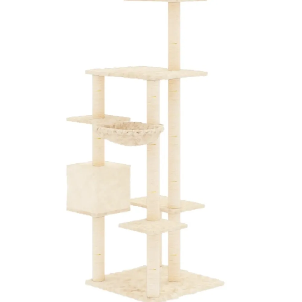 Maison Exclusive Arbres À Chat Et Jouets | - Arbre à chat avec griffoirs en sisal gris clair 85,5 cm