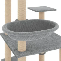 Maison Exclusive Arbres À Chat Et Jouets | - Arbre à chat avec griffoirs en sisal crème 97 cm