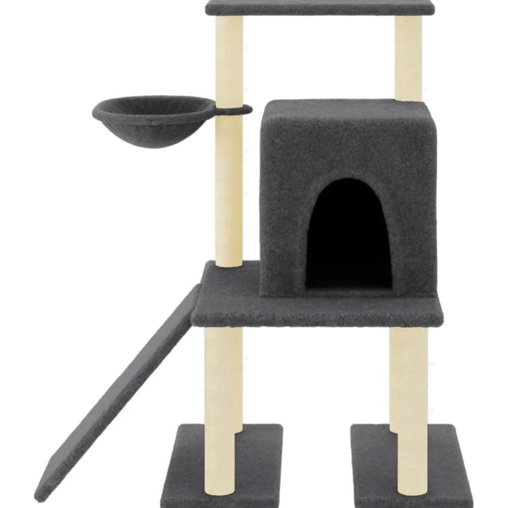 Maison Exclusive - Arbre à chat avec griffoirs en sisal gris foncé 96,5 cm Outlet