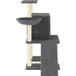 Maison Exclusive - Arbre à chat avec griffoirs en sisal gris foncé 96,5 cm Outlet