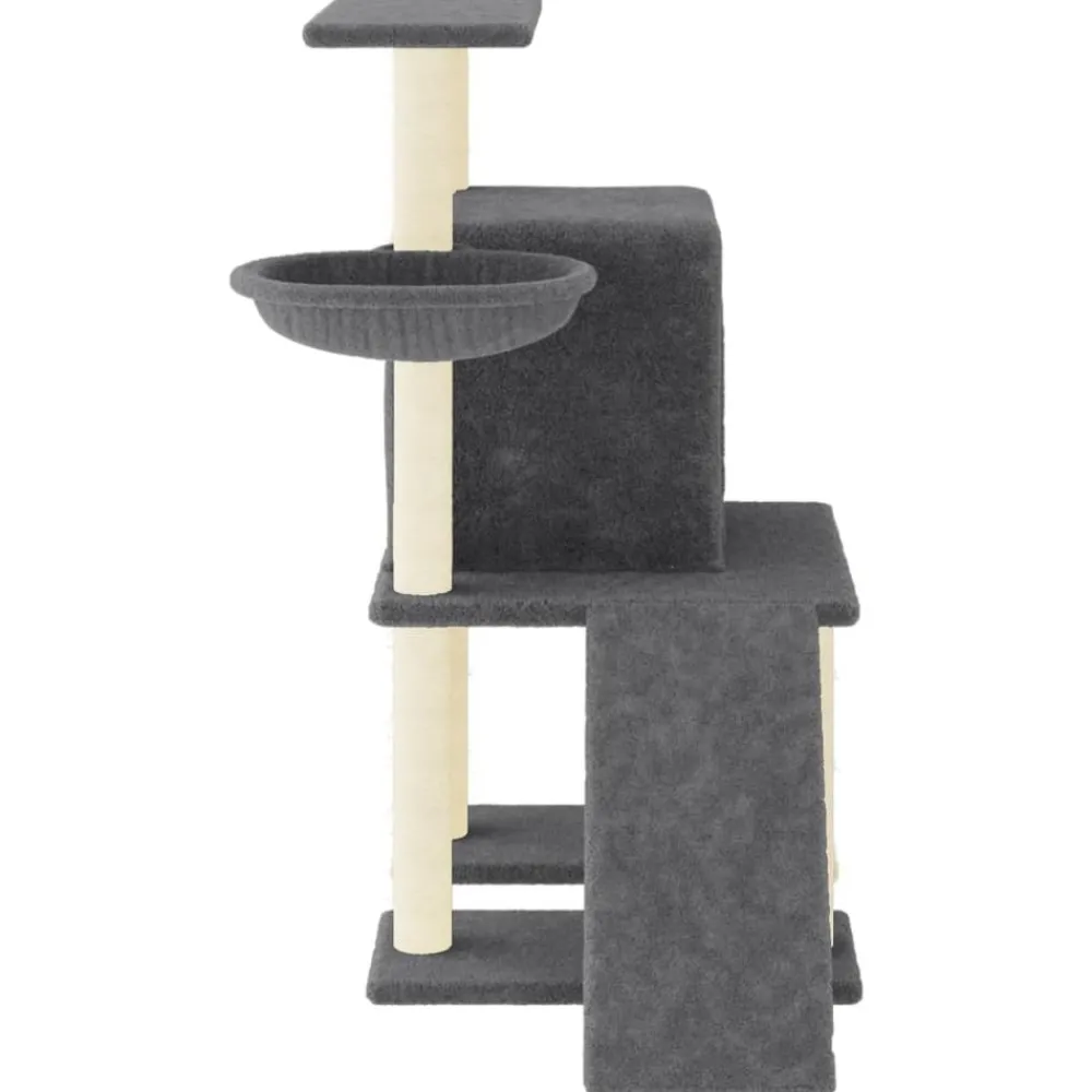 Maison Exclusive - Arbre à chat avec griffoirs en sisal gris foncé 96,5 cm Outlet