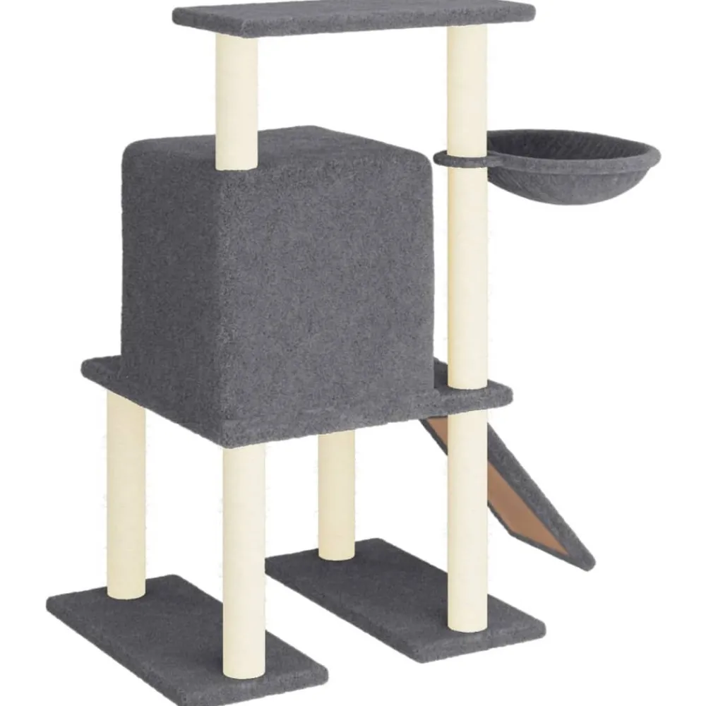 Maison Exclusive - Arbre à chat avec griffoirs en sisal gris foncé 96,5 cm Outlet