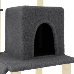 Maison Exclusive - Arbre à chat avec griffoirs en sisal gris foncé 96,5 cm Outlet