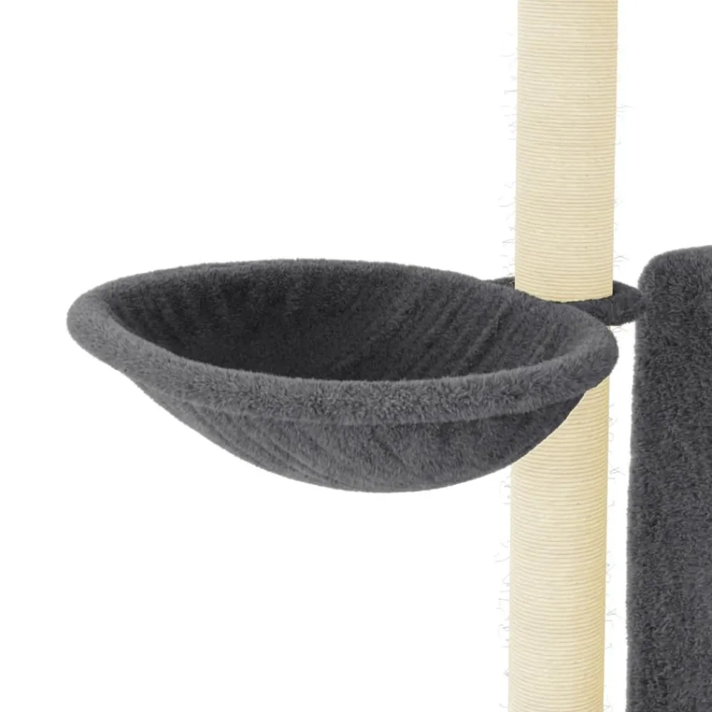 Maison Exclusive - Arbre à chat avec griffoirs en sisal gris foncé 96,5 cm Outlet