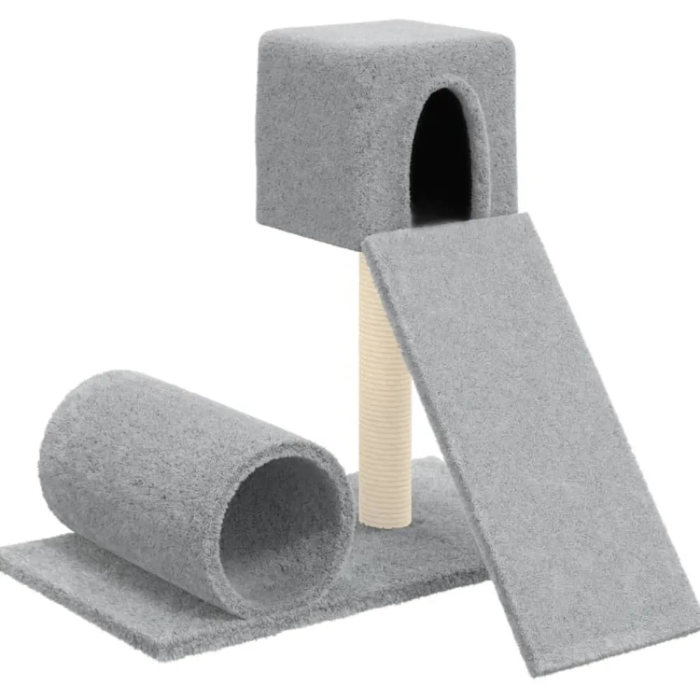 Maison Exclusive Arbres À Chat Et Jouets | - Arbre à chat avec griffoirs en sisal gris foncé 123 cm