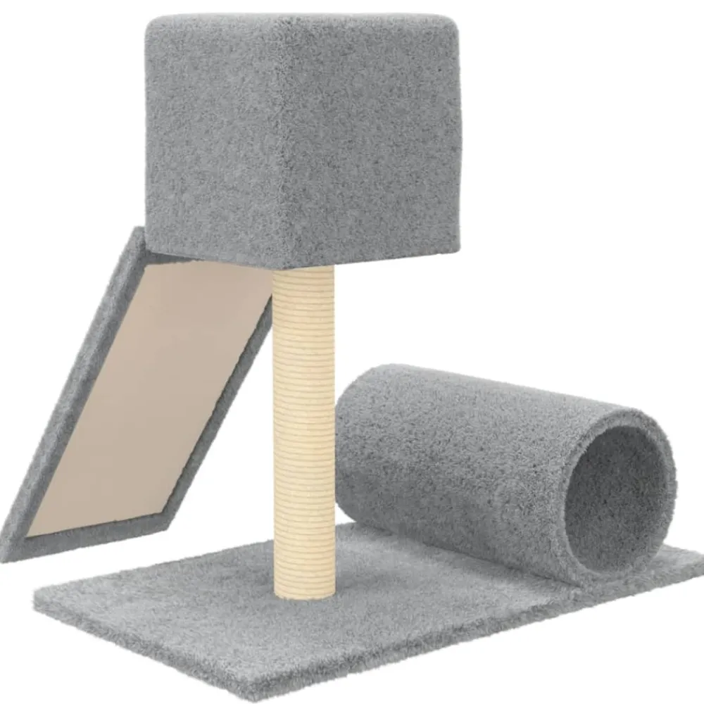 Maison Exclusive Arbres À Chat Et Jouets | - Arbre à chat avec griffoirs en sisal gris foncé 123 cm