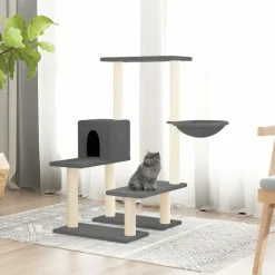 Maison Exclusive - Arbre à chat avec griffoirs en sisal gris foncé 94,5 cm Online