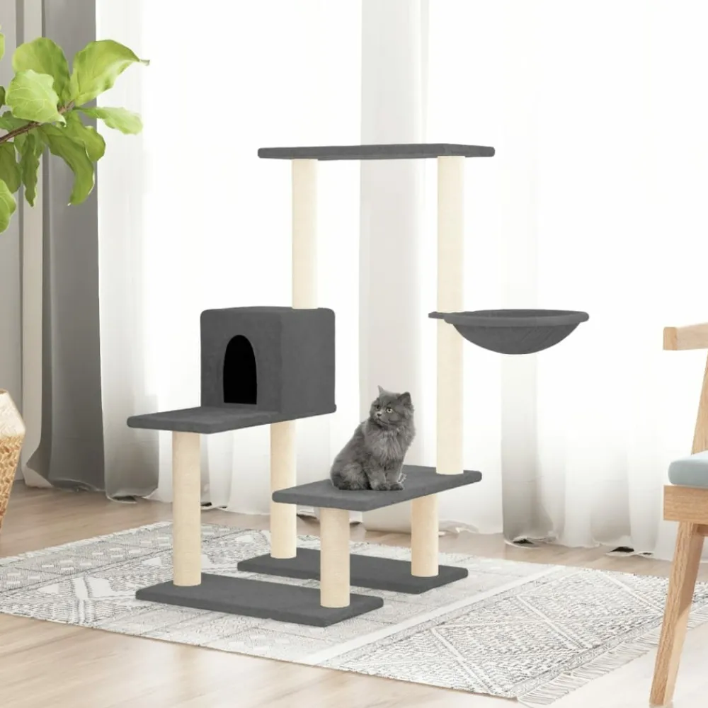 Maison Exclusive - Arbre à chat avec griffoirs en sisal gris foncé 94,5 cm Online