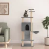 Maison Exclusive Arbres À Chat Et Jouets | - Arbre à chat avec griffoirs en sisal gris clair 83 cm