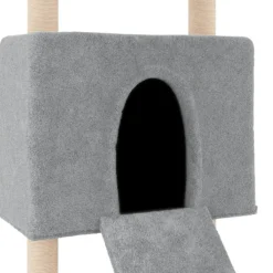 Maison Exclusive Arbres À Chat Et Jouets | - Arbre à chat avec griffoirs en sisal gris clair 83 cm