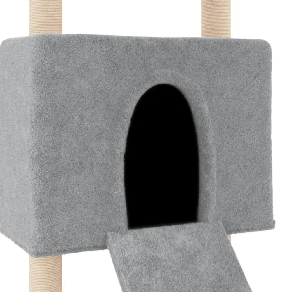 Maison Exclusive Arbres À Chat Et Jouets | - Arbre à chat avec griffoirs en sisal gris clair 83 cm