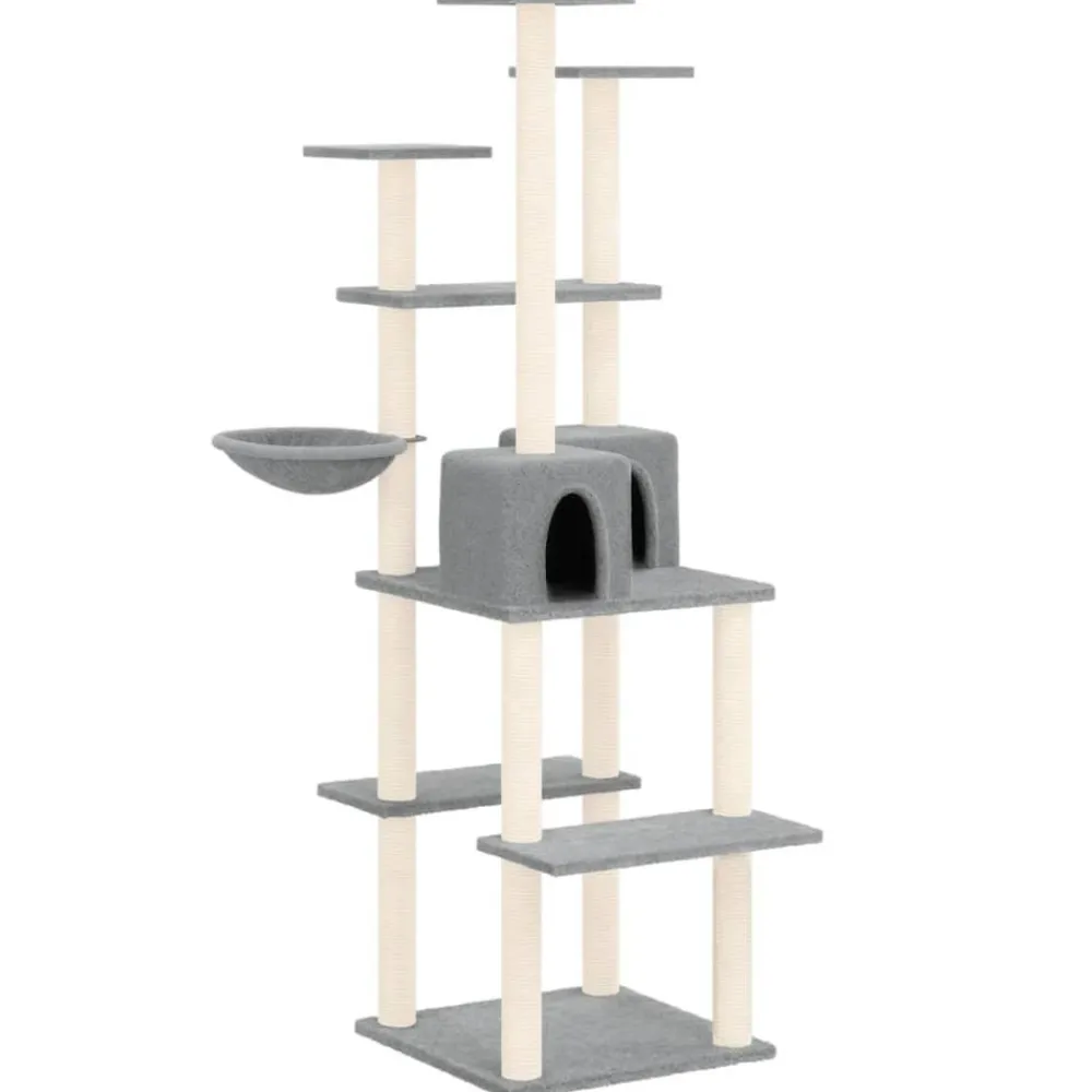 Maison Exclusive Arbres À Chat Et Jouets | - Arbre à chat avec griffoirs en sisal crème 154 cm