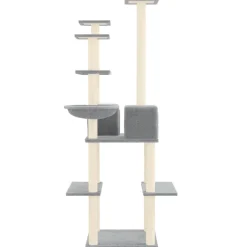 Maison Exclusive Arbres À Chat Et Jouets | - Arbre à chat avec griffoirs en sisal crème 154 cm