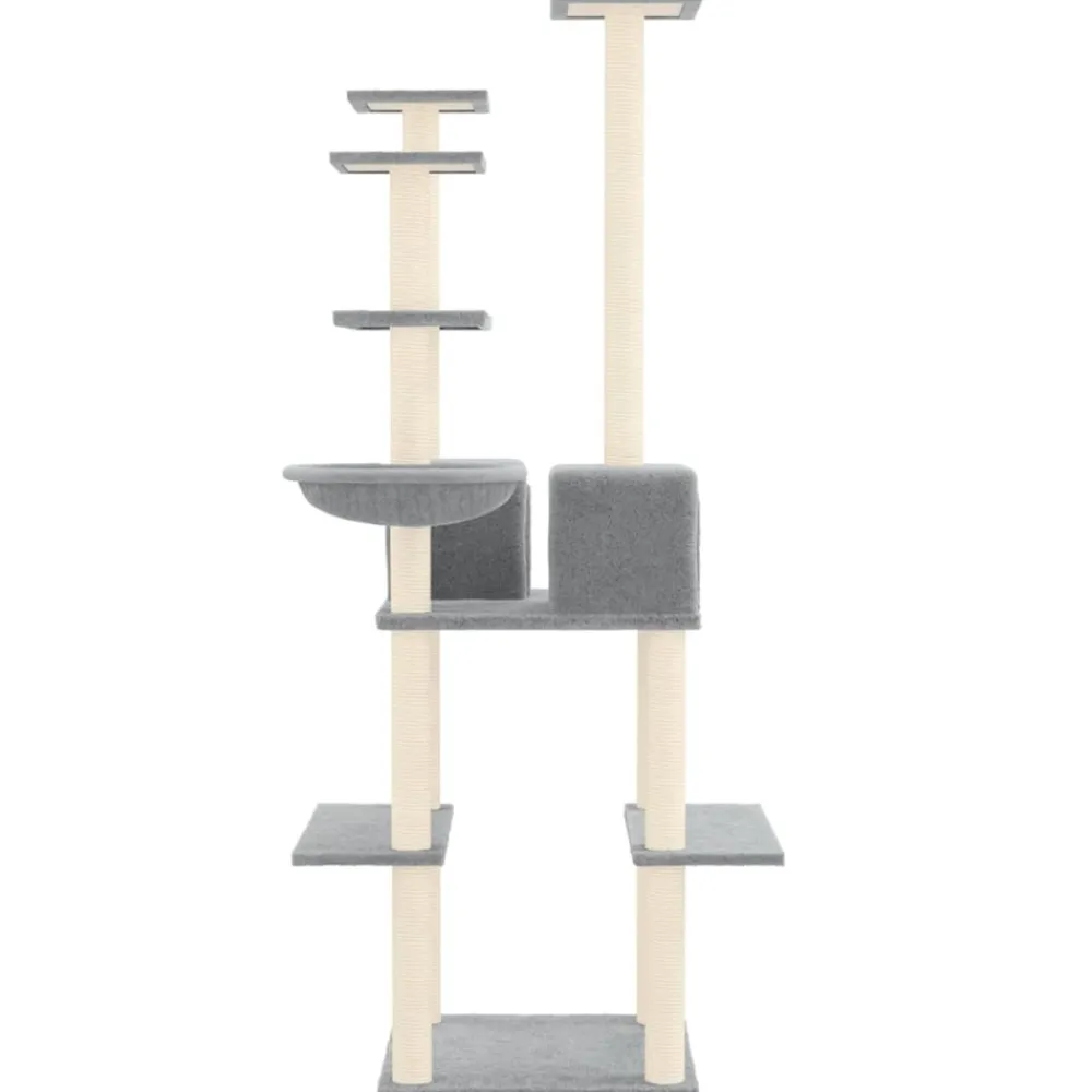 Maison Exclusive Arbres À Chat Et Jouets | - Arbre à chat avec griffoirs en sisal crème 154 cm