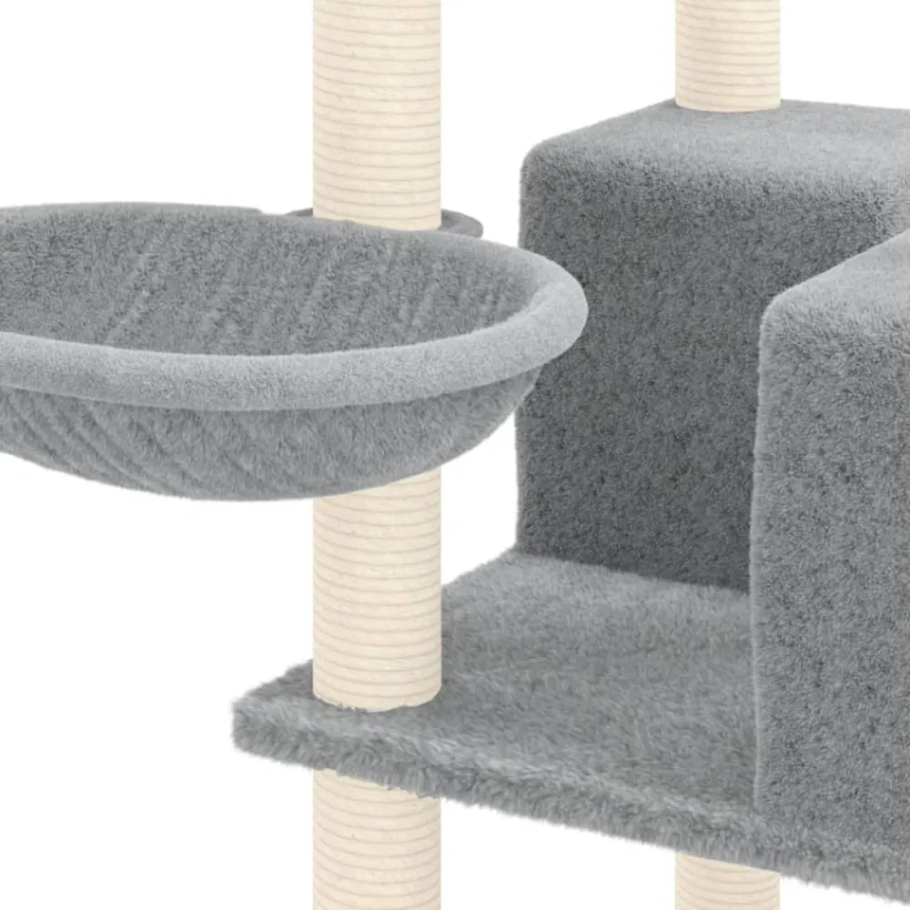 Maison Exclusive Arbres À Chat Et Jouets | - Arbre à chat avec griffoirs en sisal crème 154 cm
