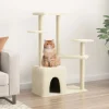 Maison Exclusive Arbres À Chat Et Jouets | - Arbre à chat avec griffoirs en sisal gris clair 145 cm