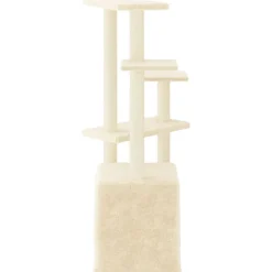 Maison Exclusive Arbres À Chat Et Jouets | - Arbre à chat avec griffoirs en sisal gris clair 145 cm