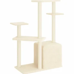 Maison Exclusive Arbres À Chat Et Jouets | - Arbre à chat avec griffoirs en sisal gris clair 145 cm