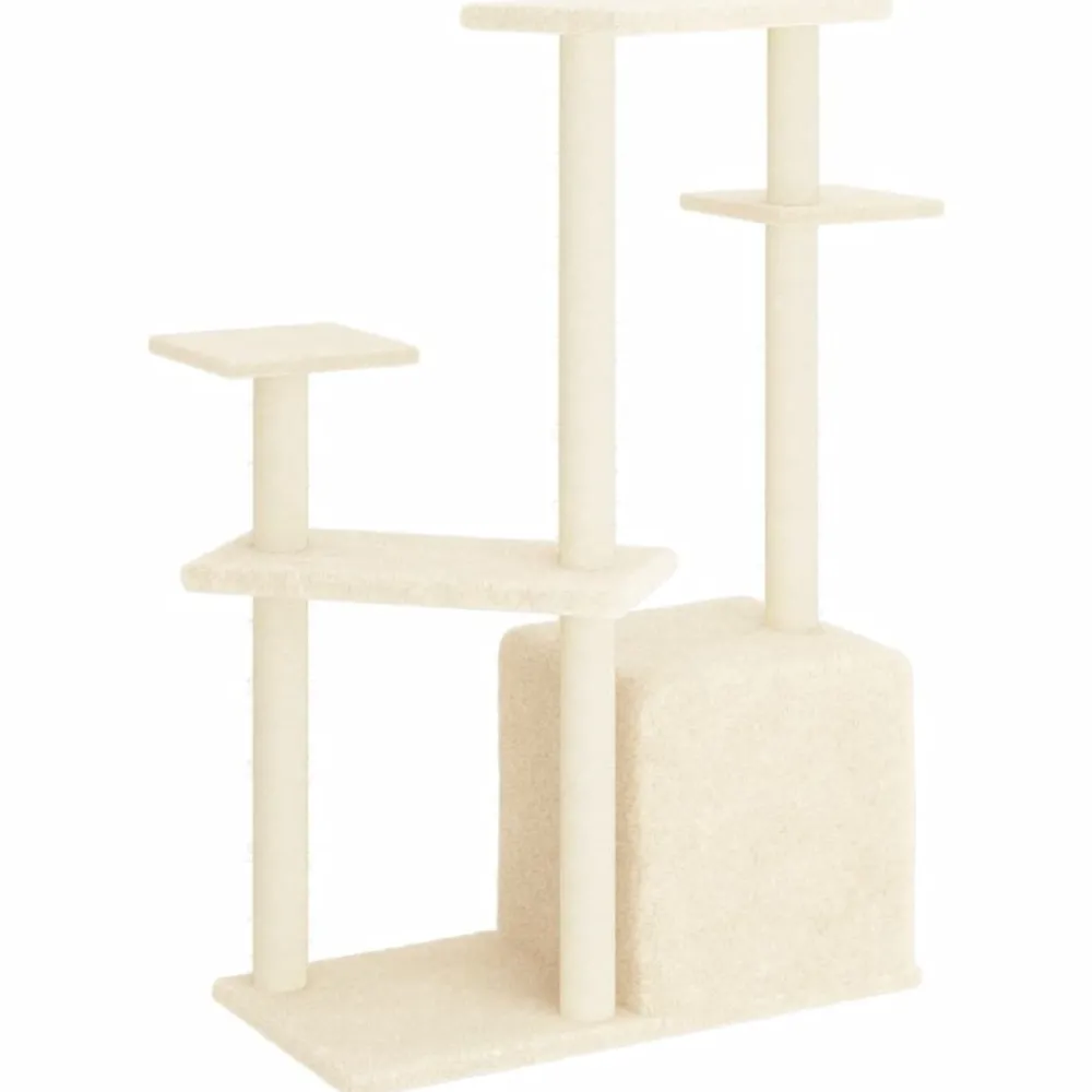 Maison Exclusive Arbres À Chat Et Jouets | - Arbre à chat avec griffoirs en sisal gris clair 145 cm