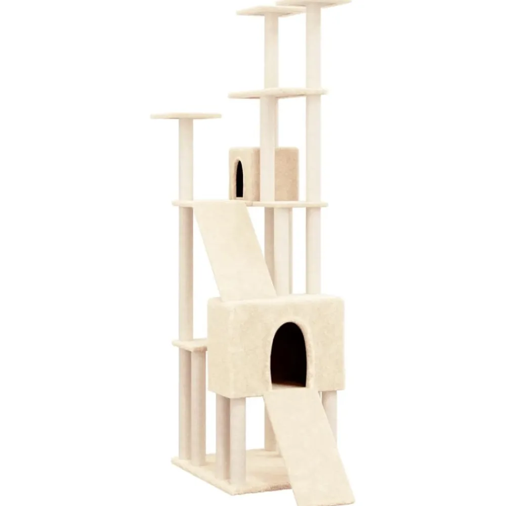 Maison Exclusive Arbres À Chat Et Jouets | - Arbre à chat avec griffoirs en sisal gris foncé 108,5 cm