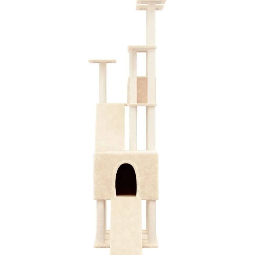Maison Exclusive Arbres À Chat Et Jouets | - Arbre à chat avec griffoirs en sisal gris foncé 108,5 cm