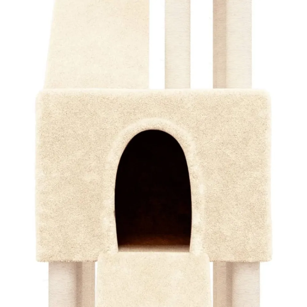 Maison Exclusive Arbres À Chat Et Jouets | - Arbre à chat avec griffoirs en sisal gris foncé 108,5 cm