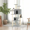 Maison Exclusive Arbres À Chat Et Jouets | - Arbre à chat avec griffoirs en sisal gris clair 153 cm