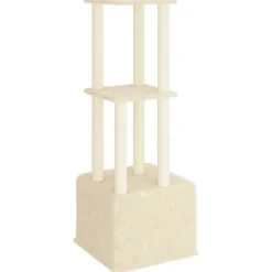 Maison Exclusive Arbres À Chat Et Jouets | - Arbre à chat avec griffoirs en sisal crème 133,5 cm