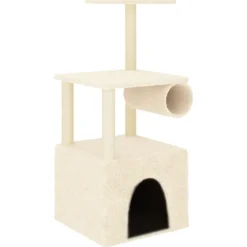 Maison Exclusive - Arbre à chat avec griffoirs en sisal crème 109,5 cm New