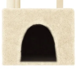 Maison Exclusive Arbres À Chat Et Jouets | - Arbre à chat avec griffoirs en sisal crème 136 cm