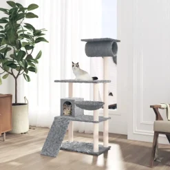 Maison Exclusive - Arbre à chat avec griffoirs en sisal gris clair 131 cm Sale