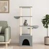 Maison Exclusive Arbres À Chat Et Jouets | - Arbre à chat avec griffoirs en sisal gris foncé 48 cm