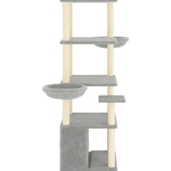 Maison Exclusive Arbres À Chat Et Jouets | - Arbre à chat avec griffoirs en sisal gris foncé 48 cm