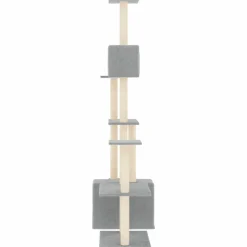 Maison Exclusive Arbres À Chat Et Jouets | - Arbre à chat avec griffoirs en sisal gris clair 168 cm