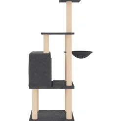 Maison Exclusive Arbres À Chat Et Jouets | - Arbre à chat avec griffoirs en sisal gris clair 94 cm