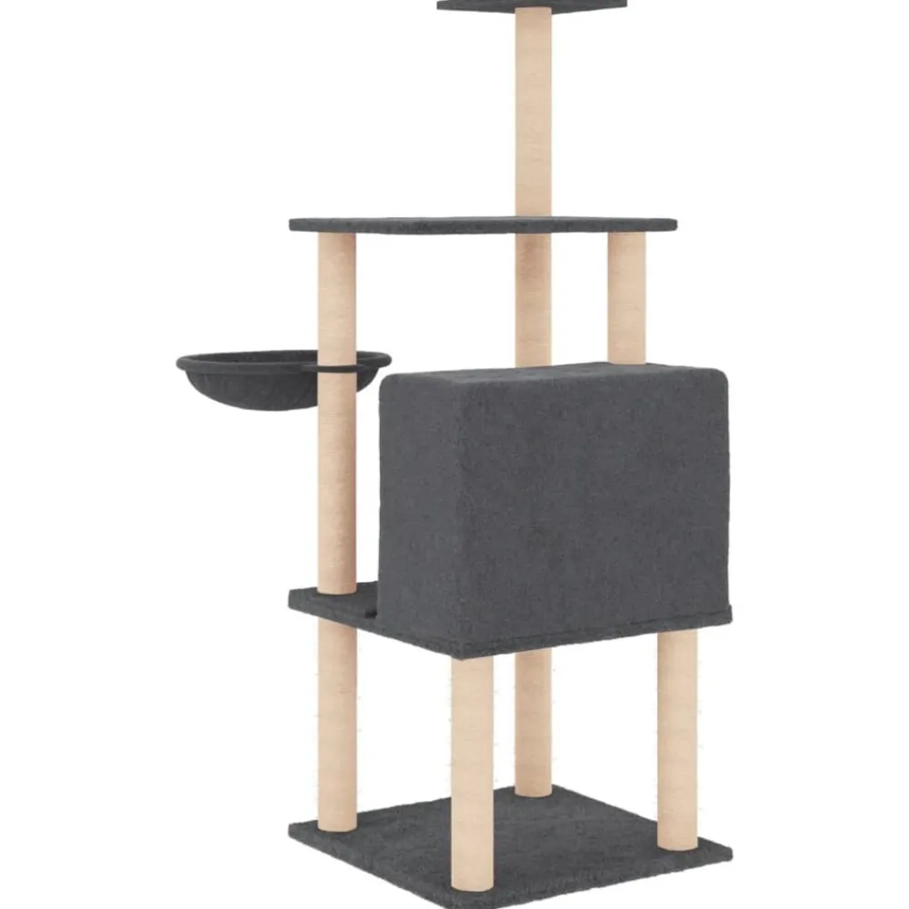 Maison Exclusive Arbres À Chat Et Jouets | - Arbre à chat avec griffoirs en sisal gris clair 94 cm