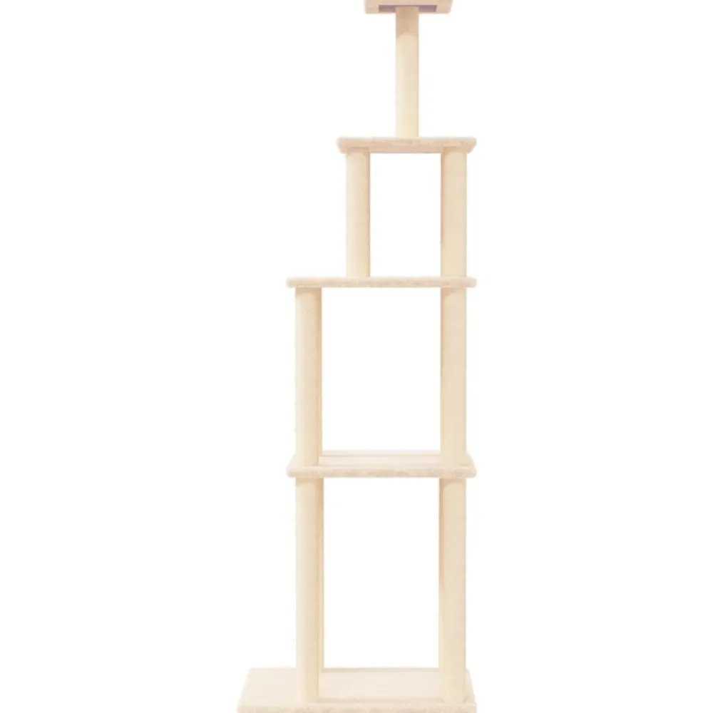 Maison Exclusive Arbres À Chat Et Jouets | - Arbre à chat avec griffoirs en sisal gris clair 110 cm