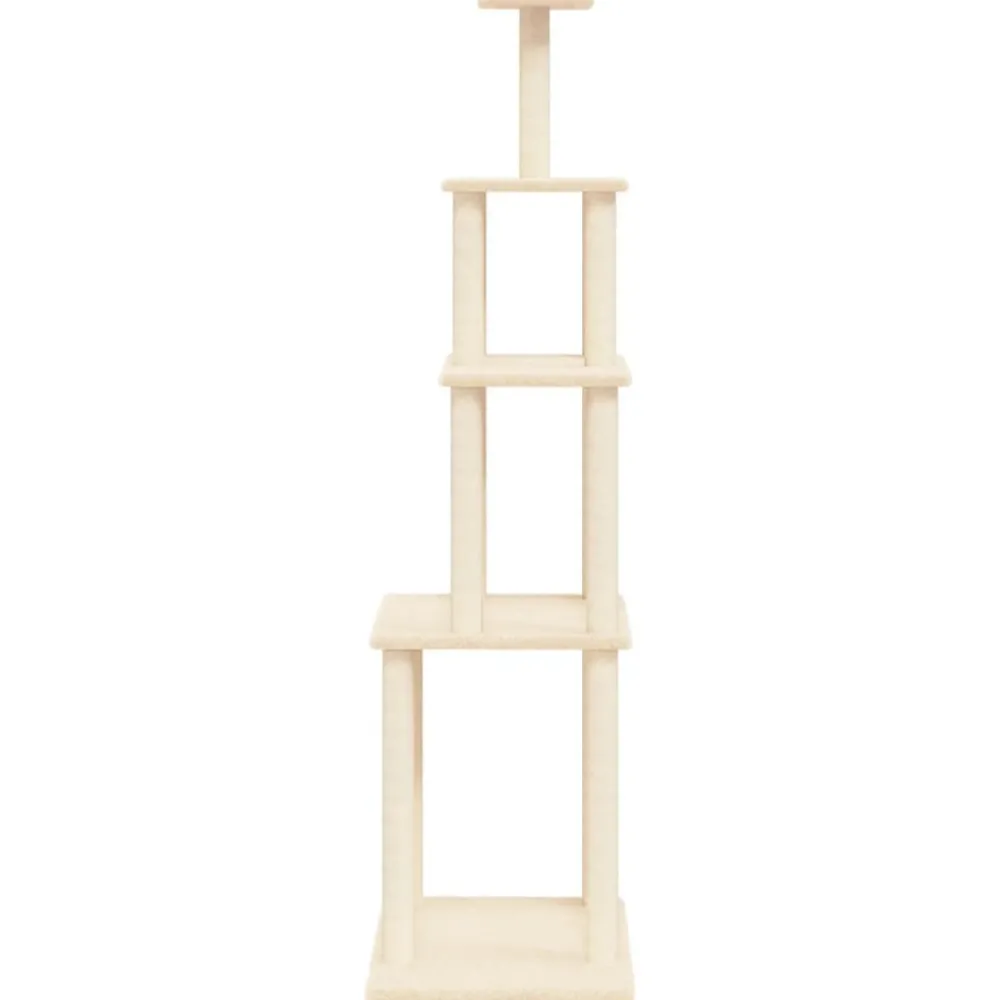 Maison Exclusive Arbres À Chat Et Jouets | - Arbre à chat avec griffoirs en sisal gris clair 110 cm