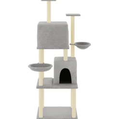 Maison Exclusive Arbres À Chat Et Jouets | - Arbre à chat avec griffoirs en sisal gris foncé 82,5 cm