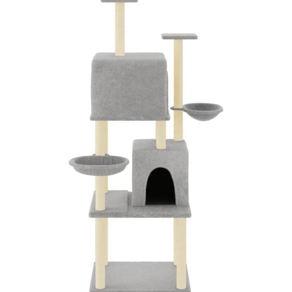 Maison Exclusive Arbres À Chat Et Jouets | - Arbre à chat avec griffoirs en sisal gris foncé 82,5 cm