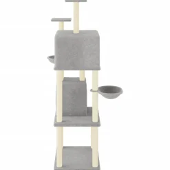 Maison Exclusive Arbres À Chat Et Jouets | - Arbre à chat avec griffoirs en sisal gris foncé 82,5 cm