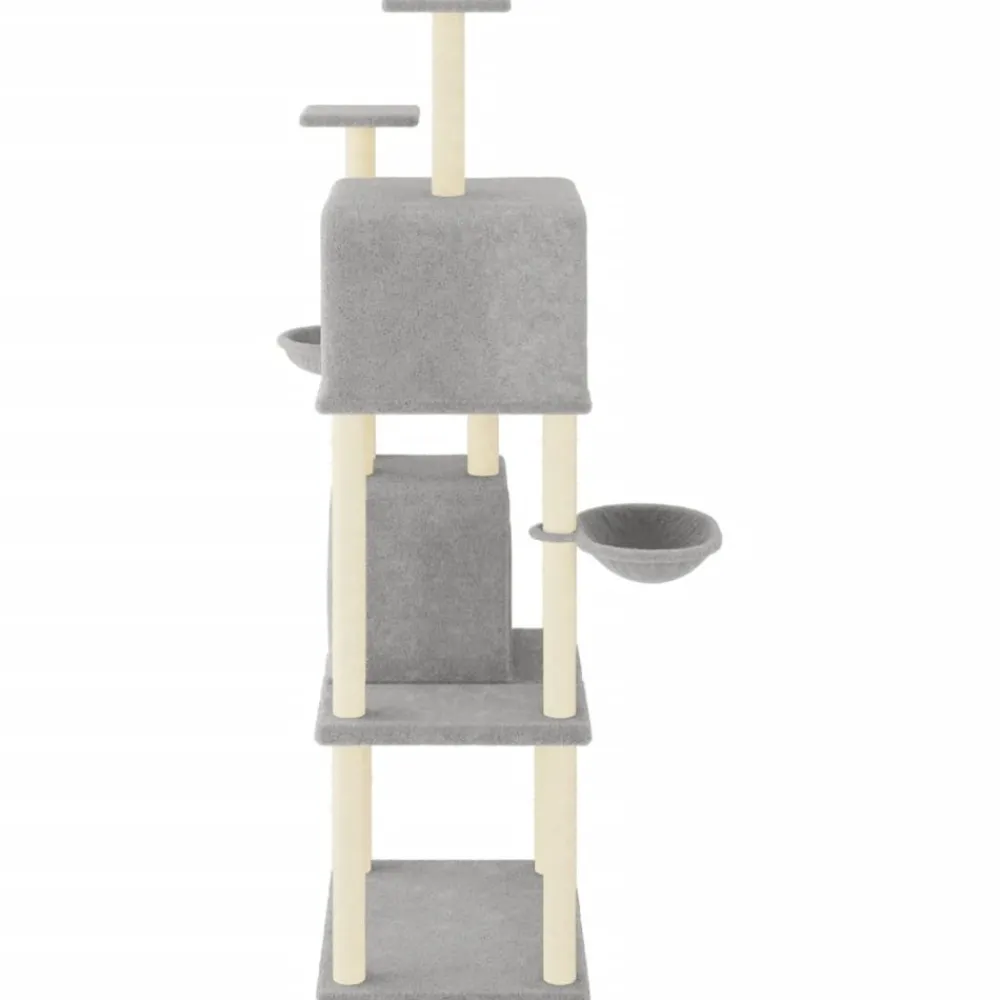 Maison Exclusive Arbres À Chat Et Jouets | - Arbre à chat avec griffoirs en sisal gris foncé 82,5 cm
