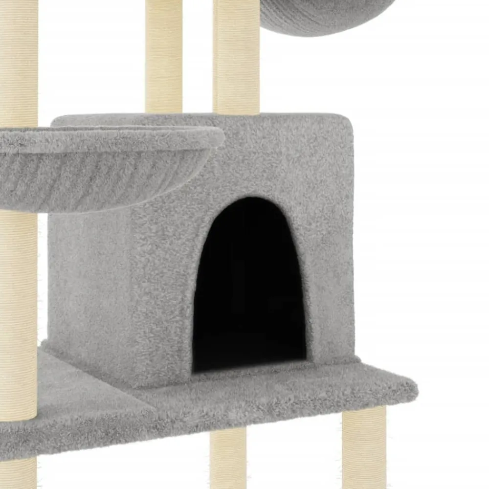 Maison Exclusive Arbres À Chat Et Jouets | - Arbre à chat avec griffoirs en sisal gris foncé 82,5 cm