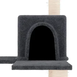 Maison Exclusive Arbres À Chat Et Jouets | - Arbre à chat avec griffoirs en sisal gris foncé 153 cm