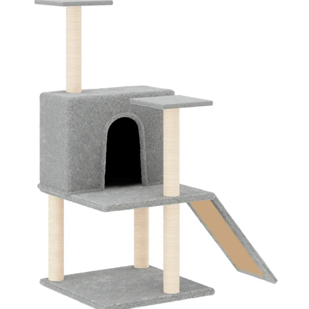 Maison Exclusive Arbres À Chat Et Jouets | - Arbre à chat avec griffoirs en sisal crème 153 cm
