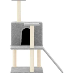 Maison Exclusive Arbres À Chat Et Jouets | - Arbre à chat avec griffoirs en sisal crème 153 cm