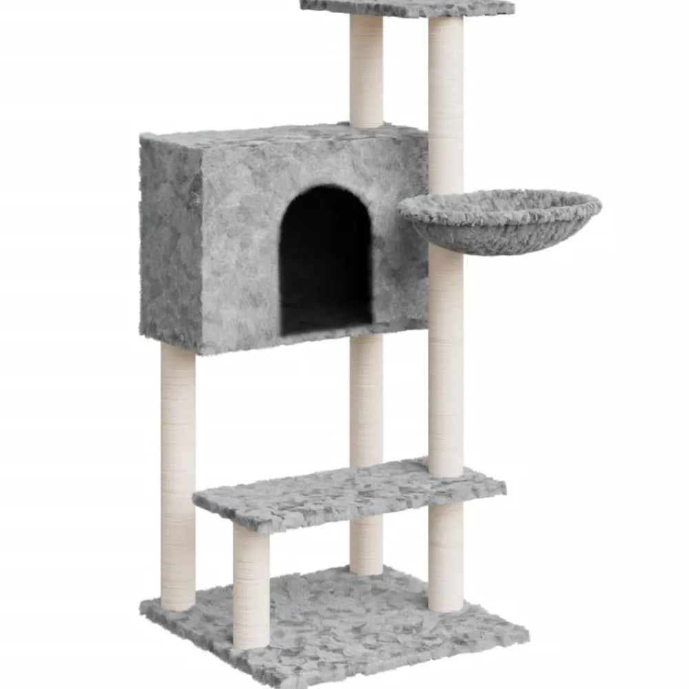 Maison Exclusive Arbres À Chat Et Jouets | - Arbre à chat avec griffoirs en sisal gris foncé 86 cm