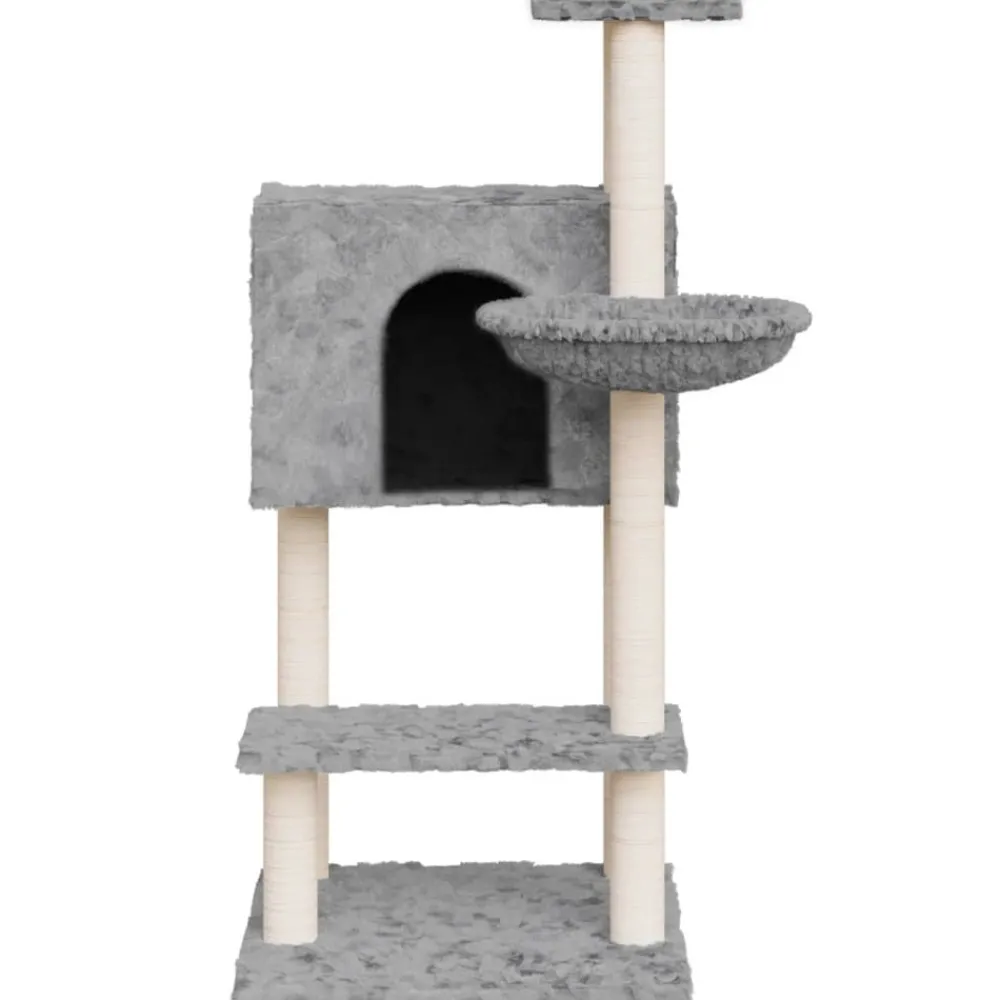 Maison Exclusive Arbres À Chat Et Jouets | - Arbre à chat avec griffoirs en sisal gris foncé 86 cm